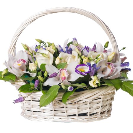 basket delicate blooms luna floral